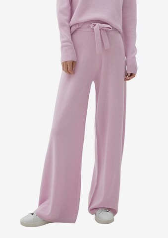 Wide Leg Pantalon s.Oliver en rose : devant