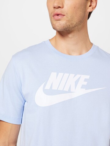 Nike Sportswear Regular Fit T-Shirt 'Futura' in Blau