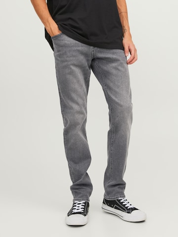 JACK & JONES - Slimfit Calças de ganga 'Glenn' em cinzento: frente