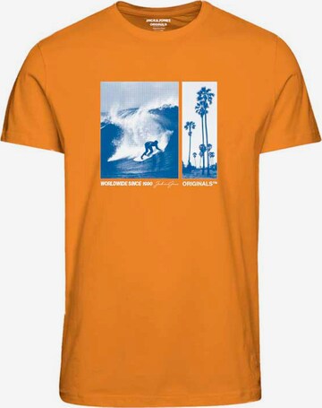 JACK & JONES T-Shirt 'BOOSTER' in Orange: predná strana