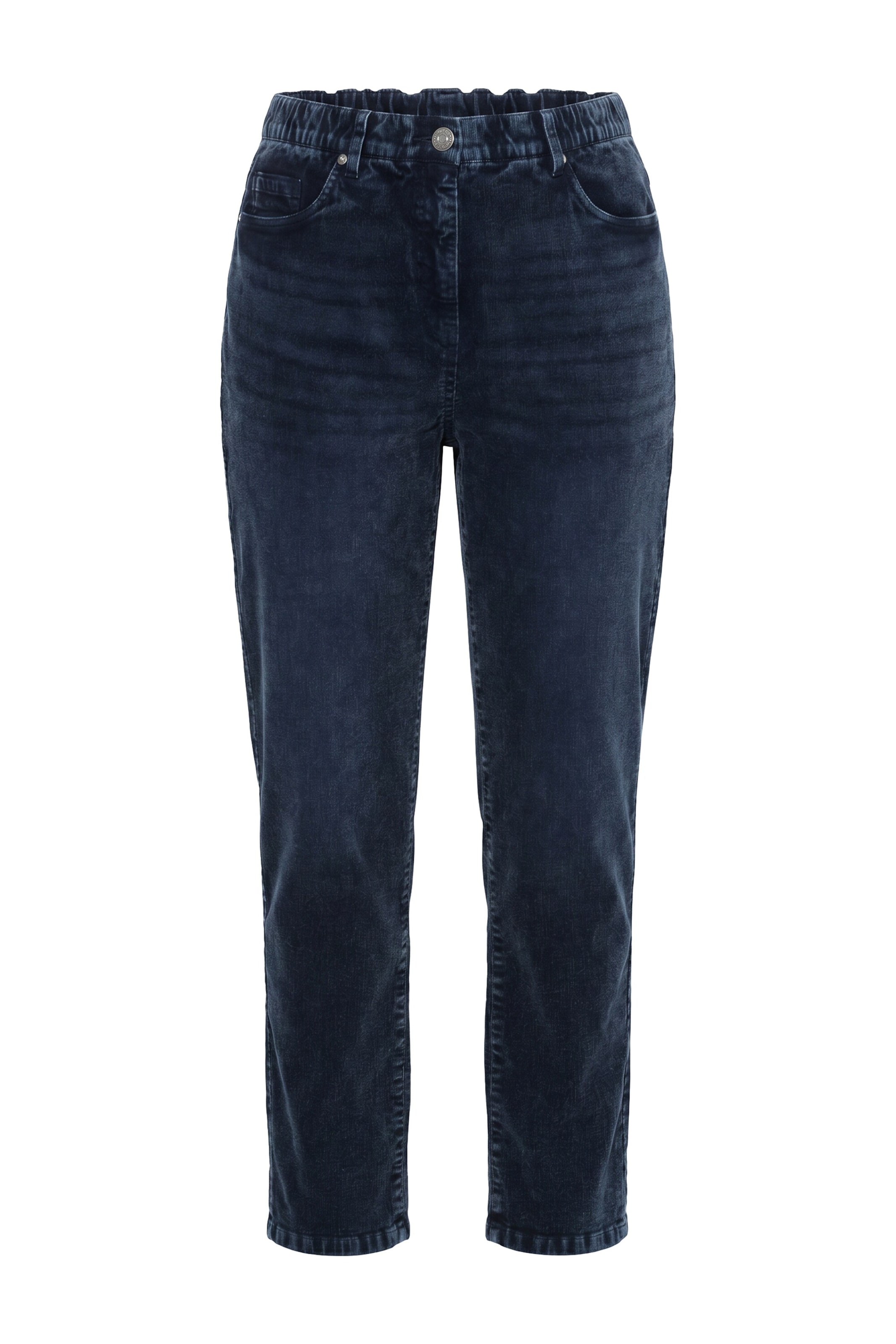 Ulla Popken Regular Broek in Blauw: voorkant