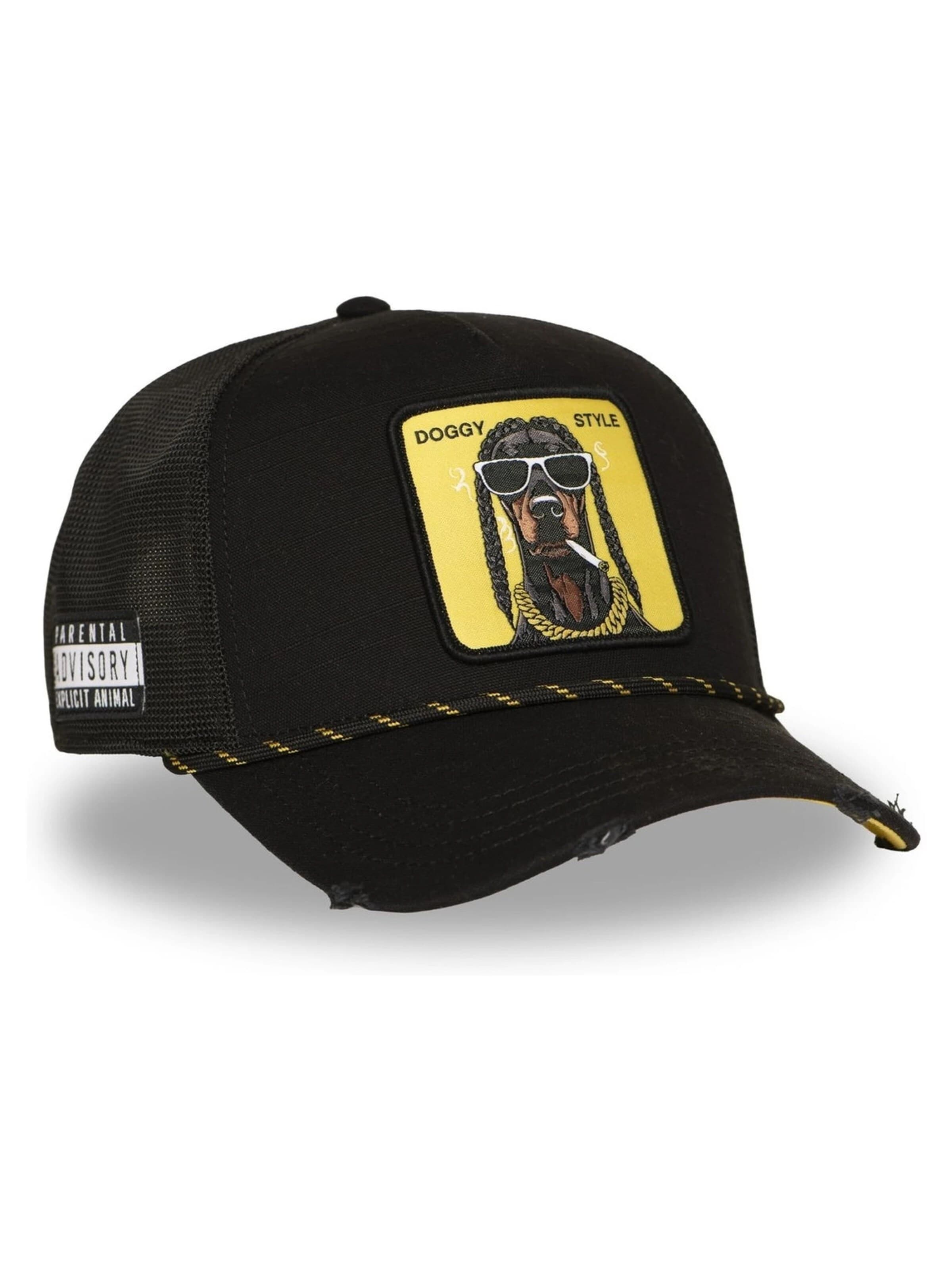 Capslab Czapka z daszkiem 'Gorra capslab negra hiphop doggy trucker cap' w kolorze czarny
