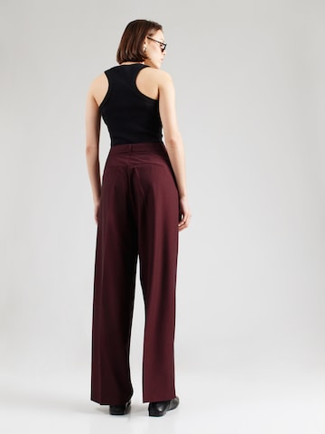 JJXX Široke hlačnice Hlače z naborki 'JXELLIS' | rdeča barva