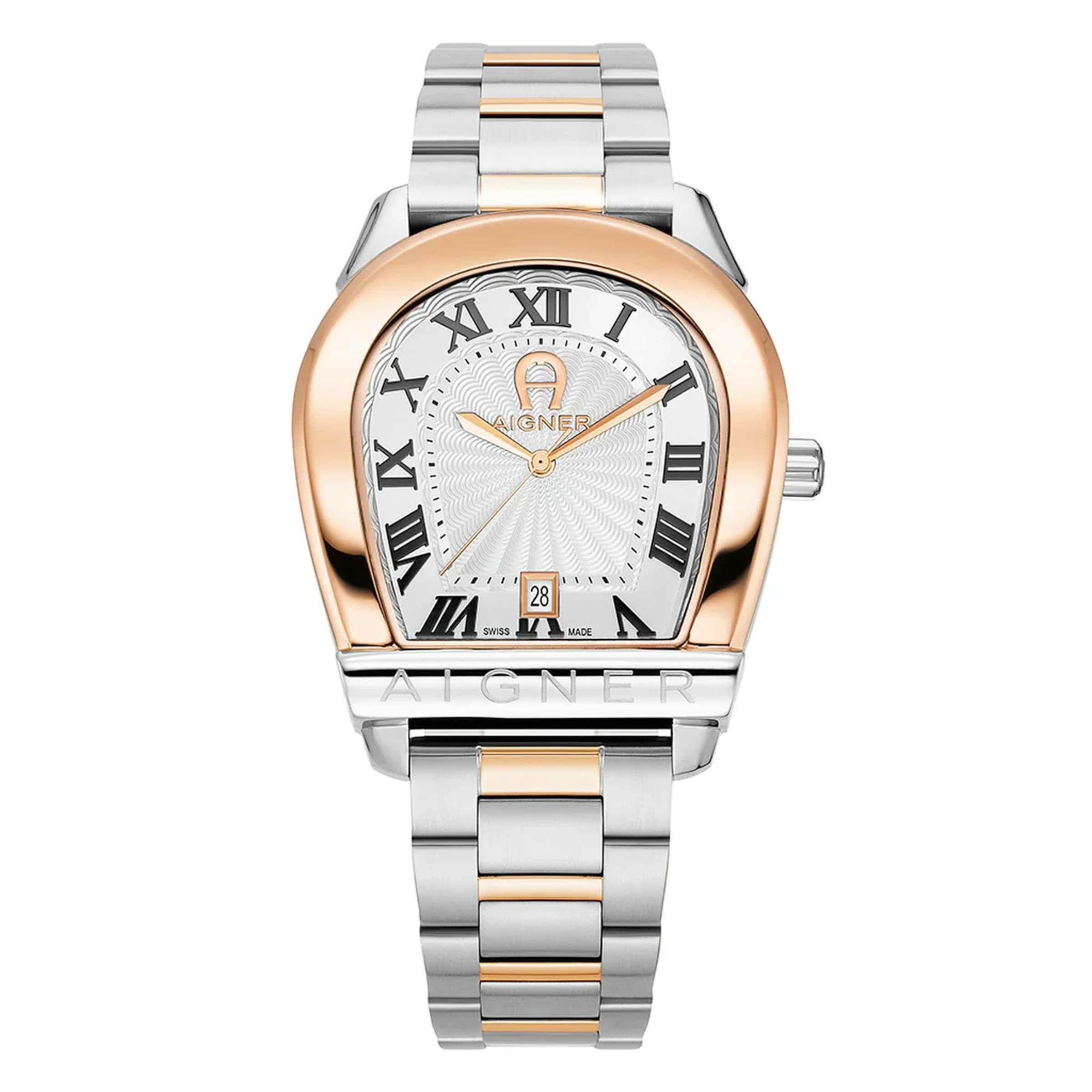 AIGNER Analoguhr in Silber: Vorderseite