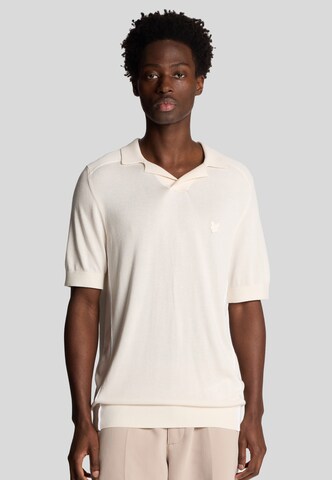 T-Shirt Lyle & Scott en beige : devant