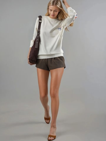 Sweat-shirt Hiccup en blanc