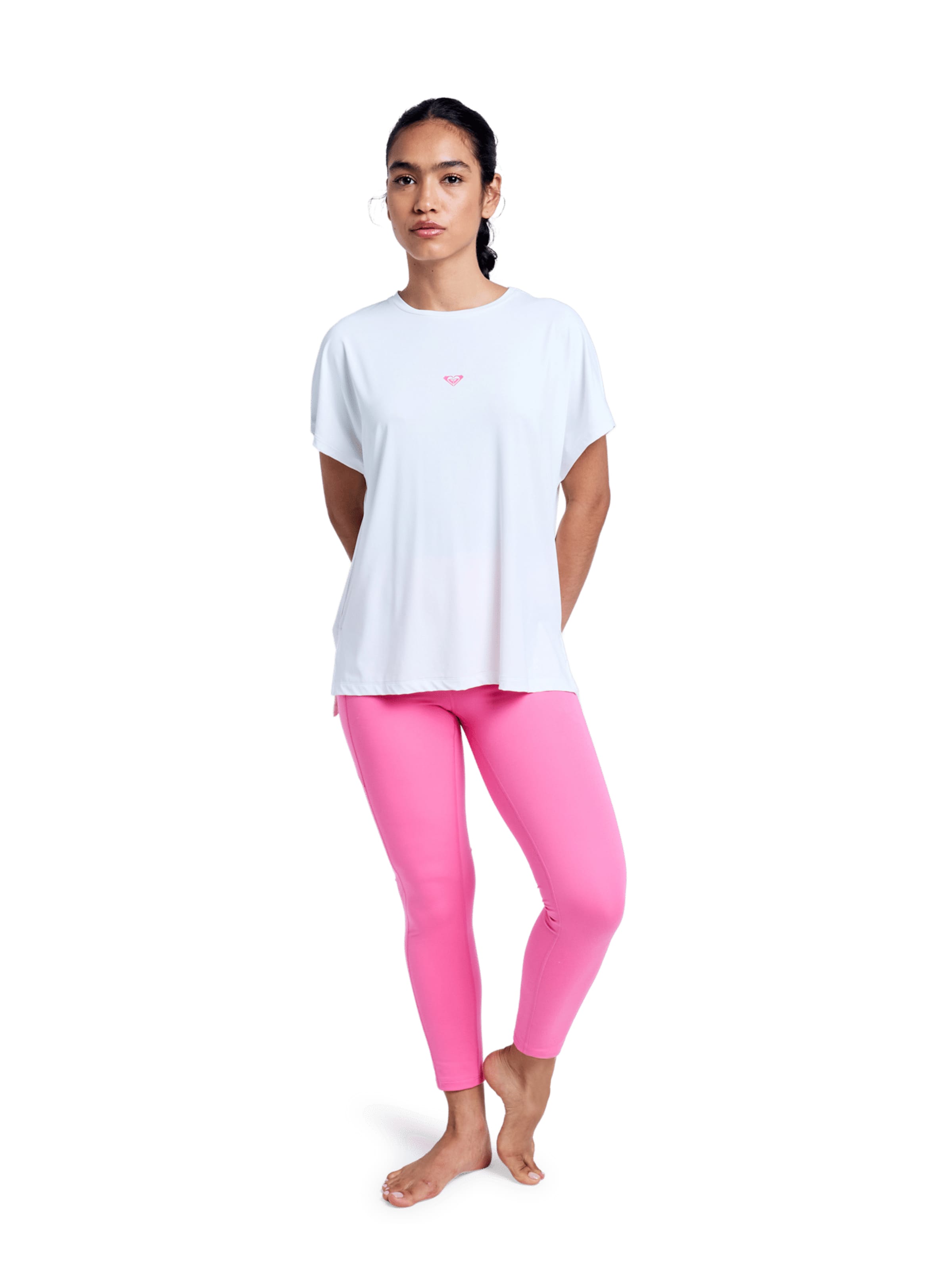 ROXY Leggings 'Heart Into' in Pink: front