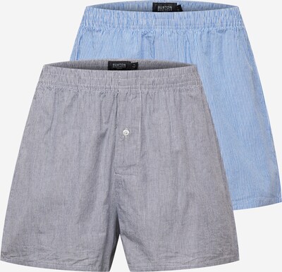 BURTON MENSWEAR LONDON Bokserice u svijetloplava / siva / bijela, Pregled proizvoda