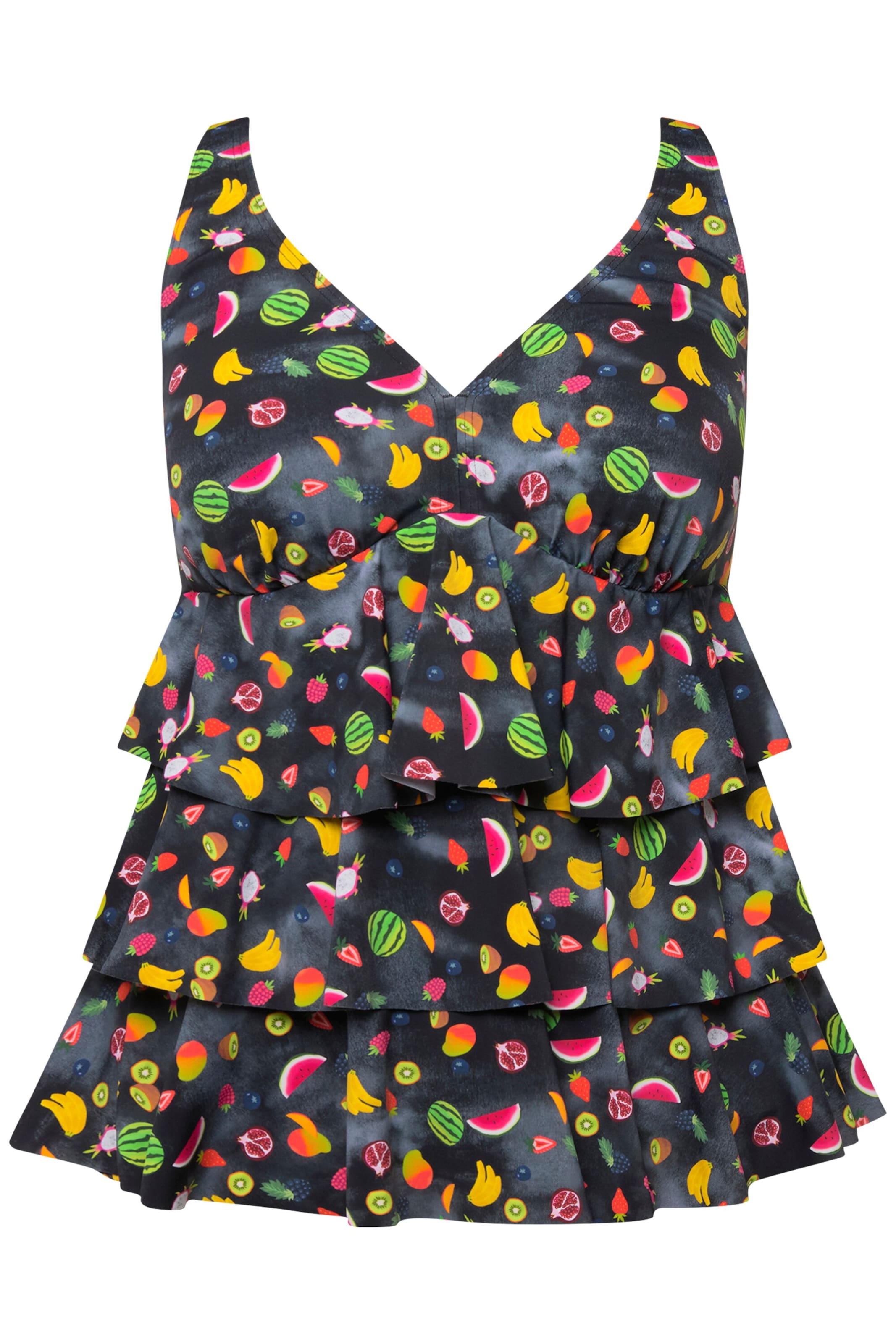 Ulla Popken Bralette Tankini in Black