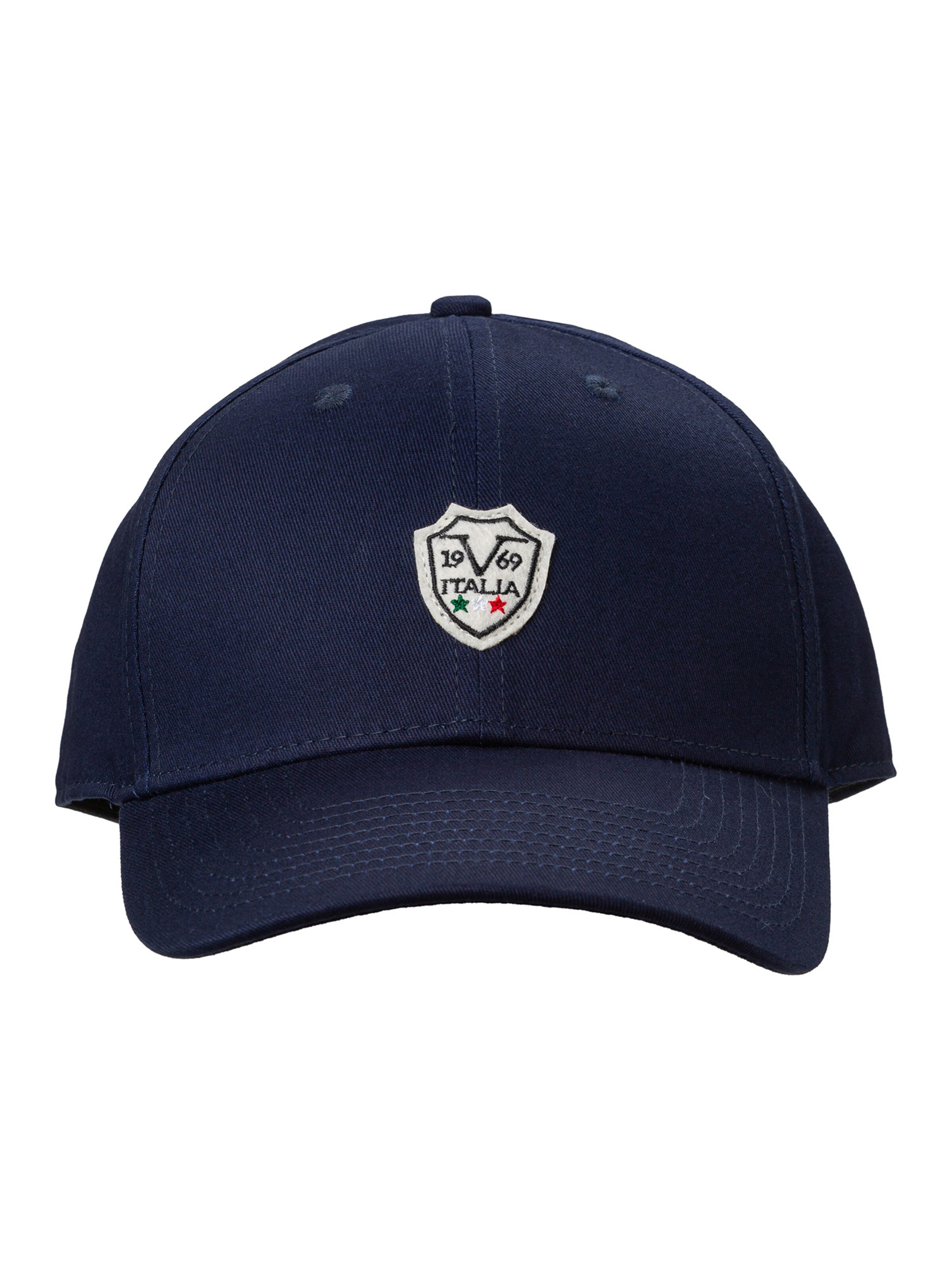 19V69 ITALIA Cap 'Ari' in navy / rot / schwarz / offwhite, Produktansicht