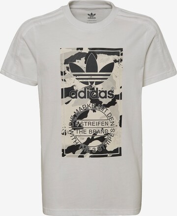 ADIDAS ORIGINALS Shirt 'Camo Graphic' in White: front