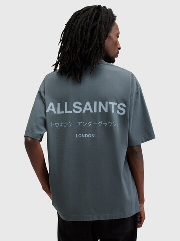 AllSaints - Camiseta 'Underground' en azul: frente