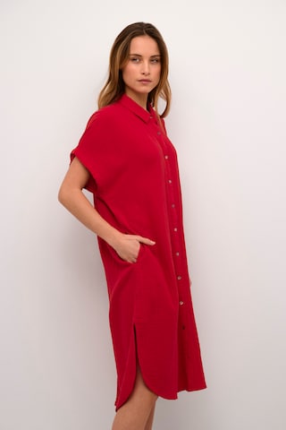 Robe-chemise CULTURE en rouge : devant