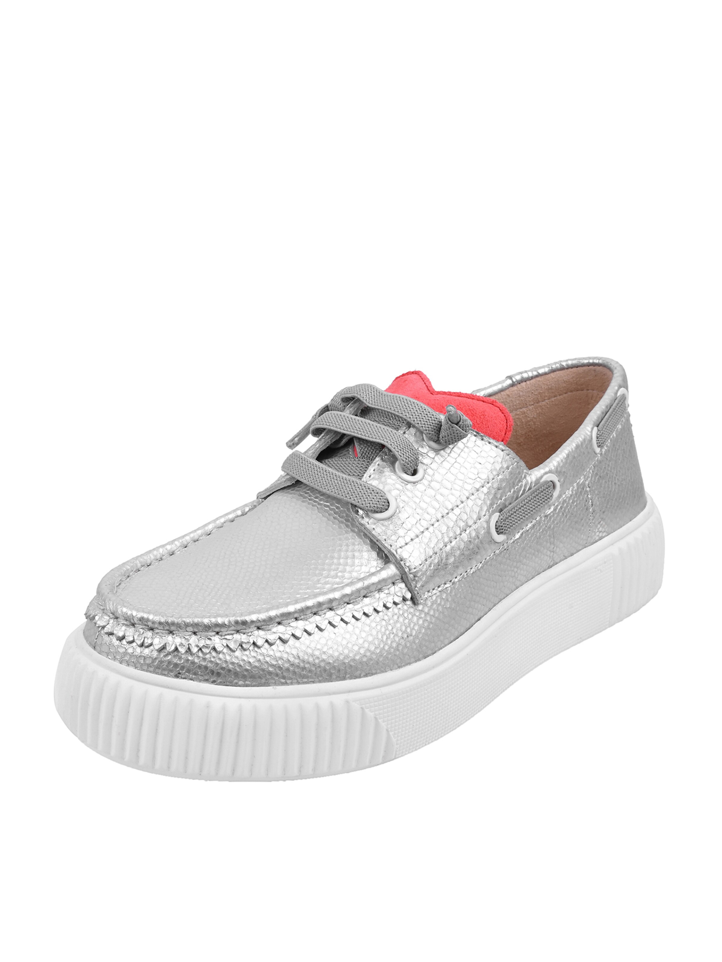 Crickit Halbschuh ' TINA ' in Silber: Vorderseite