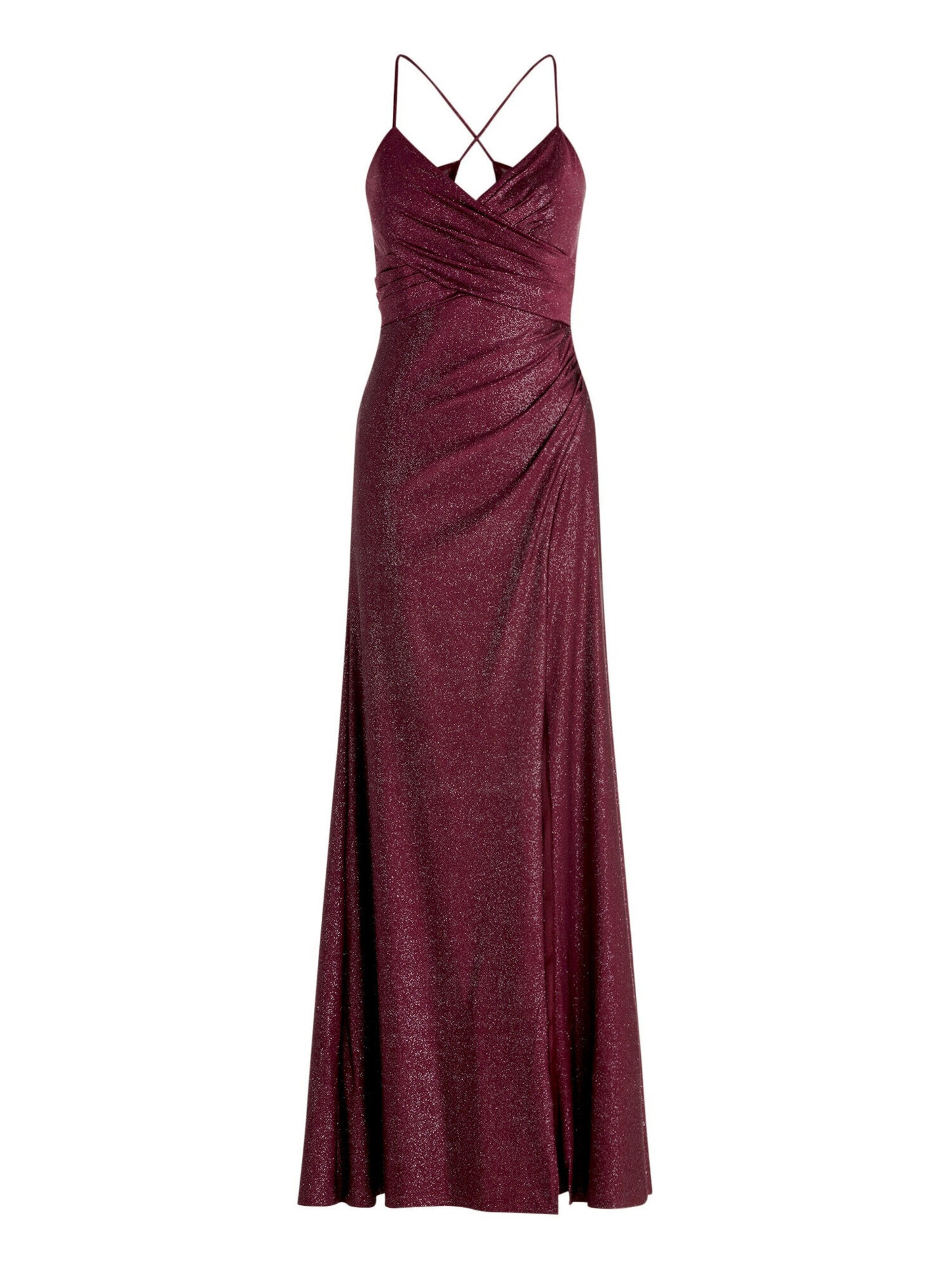Vera Mont Abendkleid im Glitzer-Look in Rot: Vorderseite