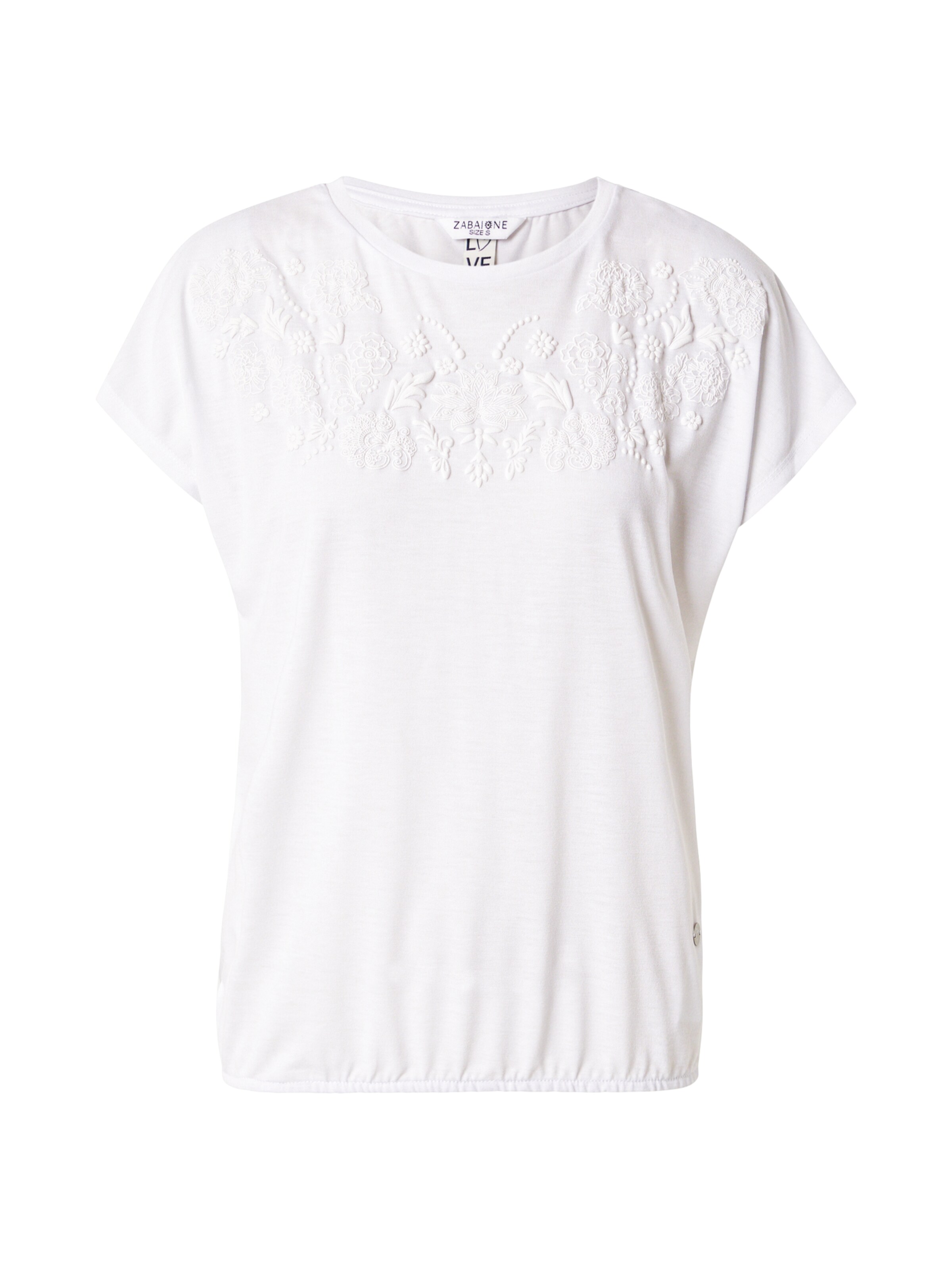 ZABAIONE Tričko 'Od44elia' – bílá: přední strana