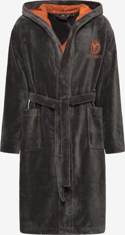 Carlo Colucci Long Bathrobe 'Como' in Grey: front