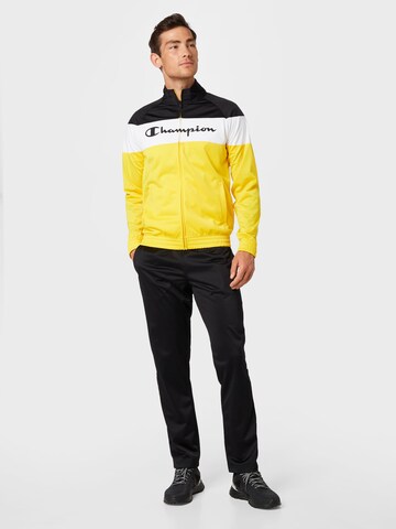 Champion Authentic Athletic Apparel Tracksuit in Yellow: front