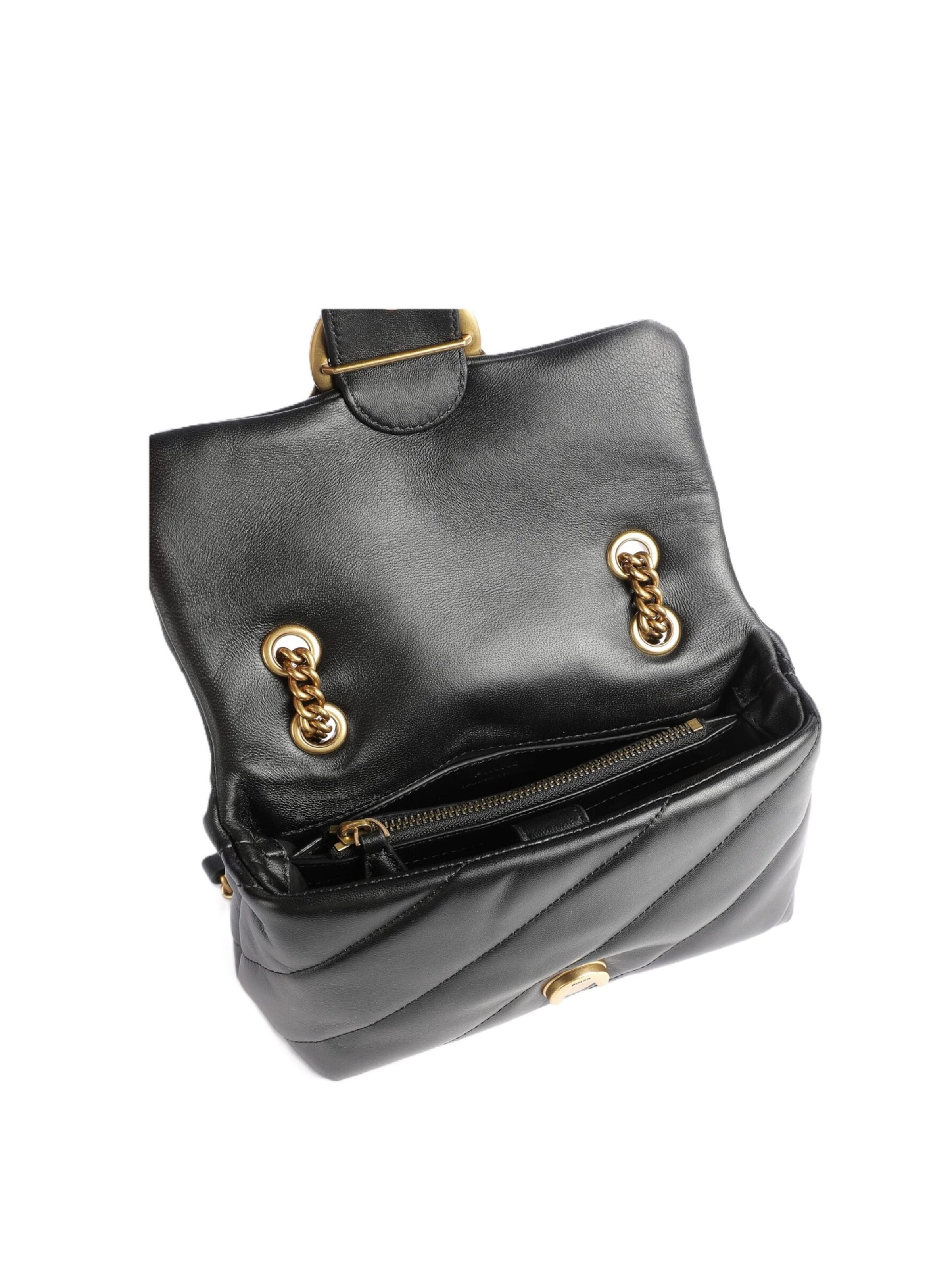 Borsa a spalla '100039 A0F2 Z99Q' di PINKO in nero