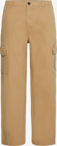 !Solid - Loosefit Pantalón cargo 'Nait Alann Elas' en marrón: frente