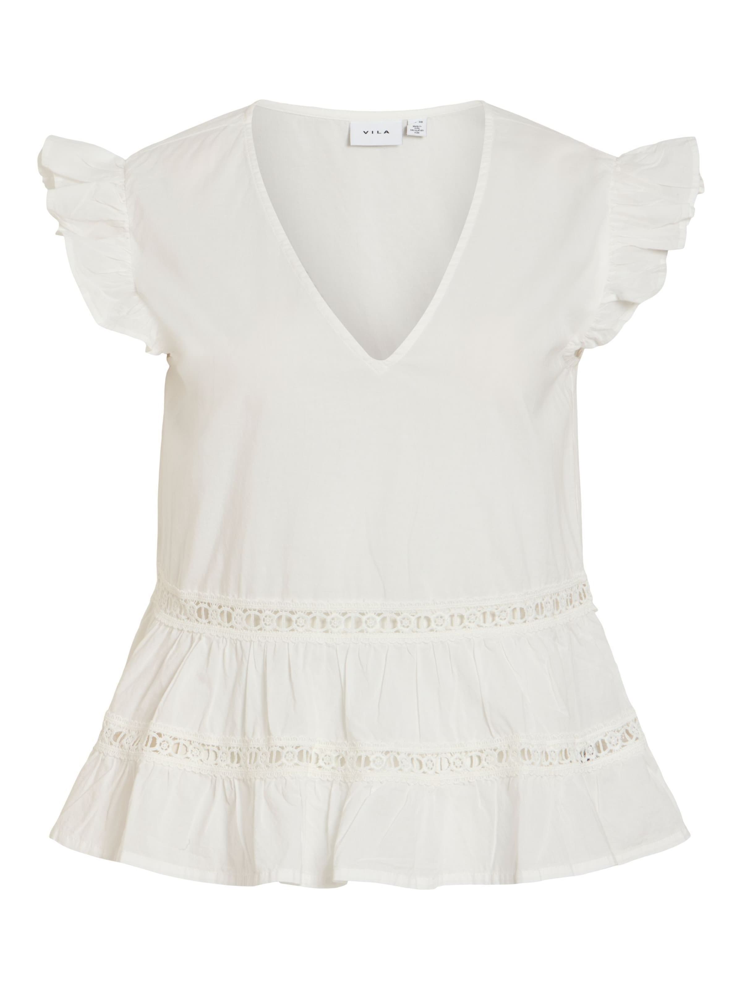 VILA Blouse 'VIHumla' in White: front