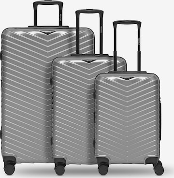 Redolz Suitcase set 'Essentials 18' in Silver: front