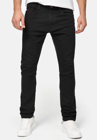 INDICODE JEANS Skinny Jeans 'Jake' in Black: front