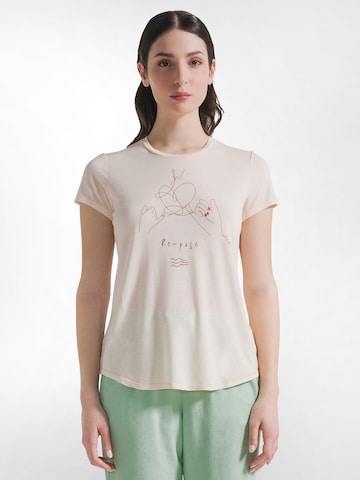 Maglia funzionale di DEHA in beige: frontale