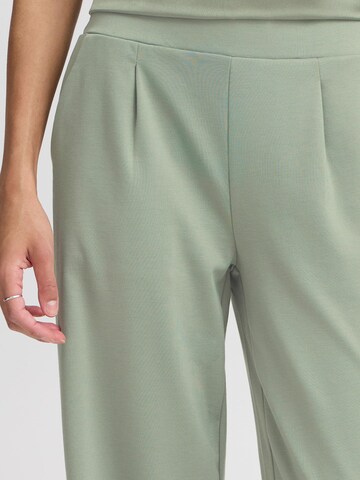 Wide Leg Pantalon chino ' BYRizetta ' b.young en vert