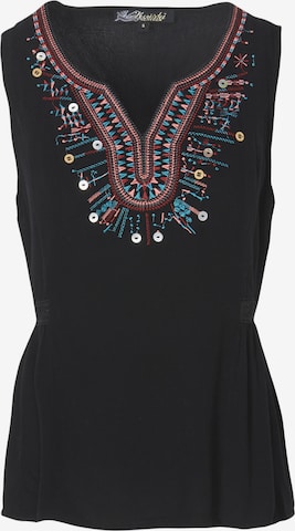 KOROSHI - Blusa en negro: frente