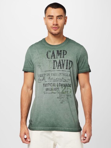 CAMP DAVID Shirt in Green: front