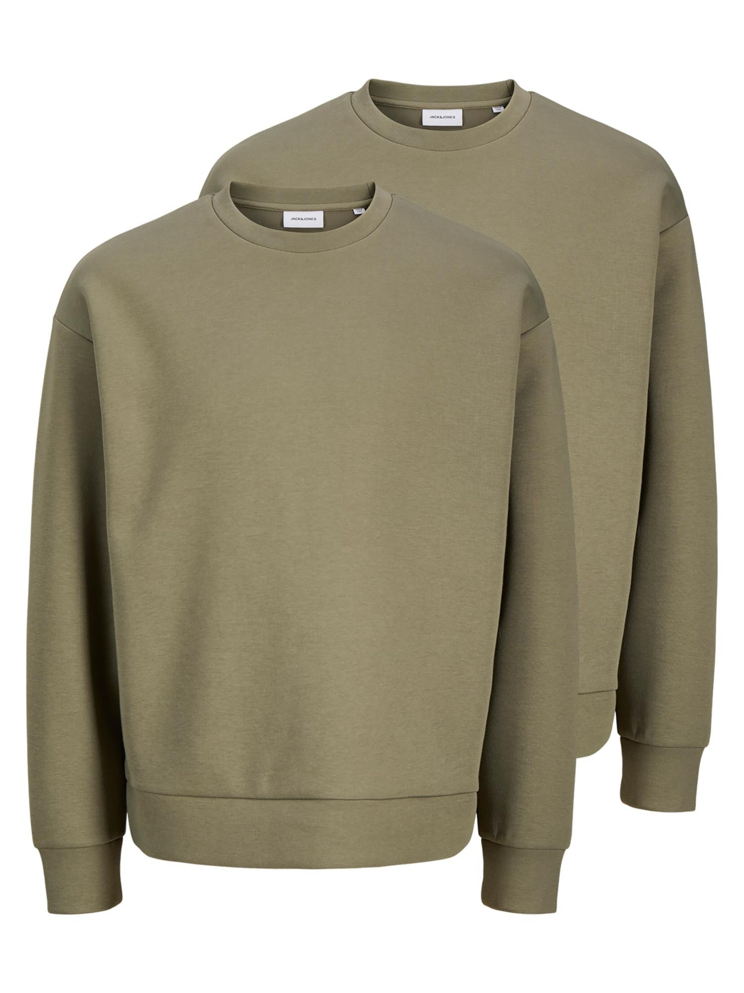 JACK & JONES Sweatshirt 'Barron'‌‌‌‌‌‌ in Grün: Vorderseite