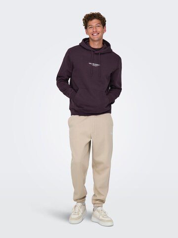 Only & Sons Sweatshirt 'ONSCURATED' in Lila