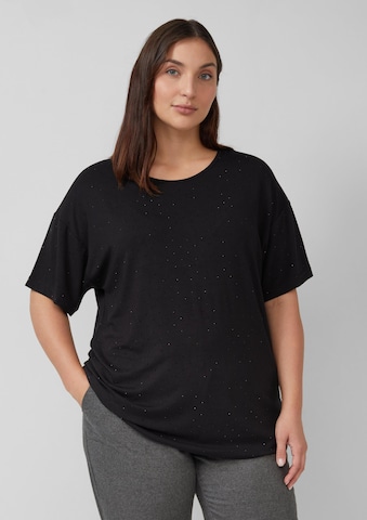 T-shirt s.Oliver en noir : devant