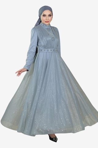 Robe de soirée MODAMIHRAM en argent