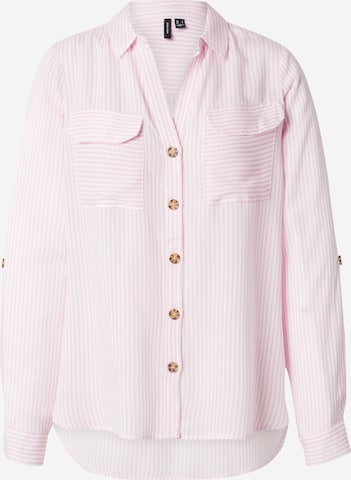 VERO MODA Блузка 'VMBUMPY' в Ярко-розовый: спереди