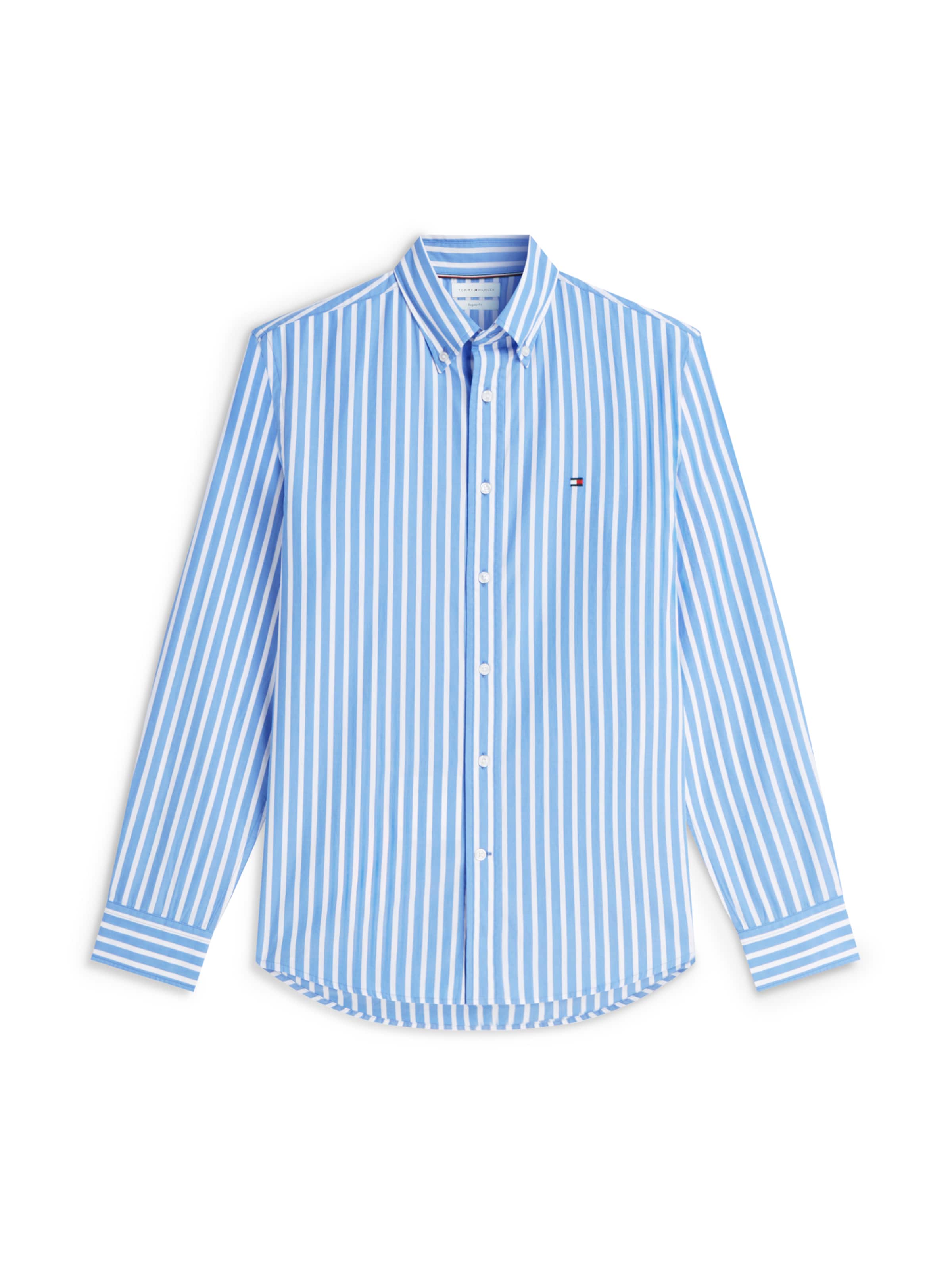 Coupe regular Chemise 'FLEX' TOMMY HILFIGER en bleu : devant