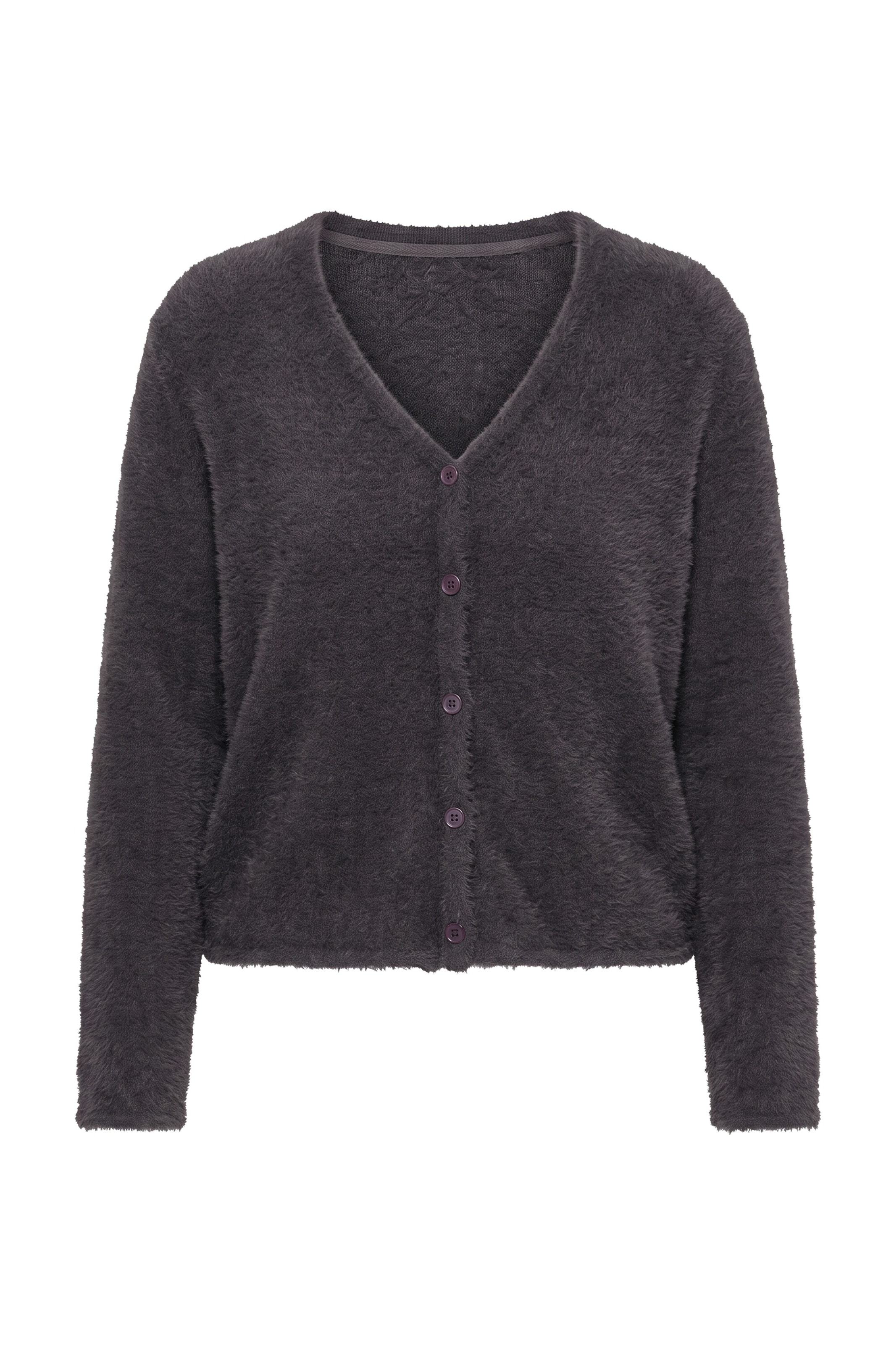 MIAMODA Knit cardigan in Brown: front