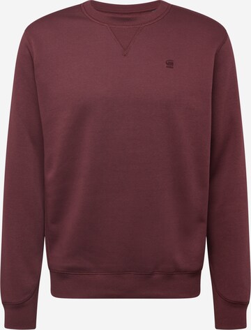 G-Star RAW Sweatshirt 'Premium core' i rød: forside