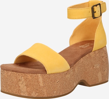 Sandales TOMS en jaune : devant