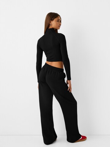 Bershka Sweatshirt in Schwarz