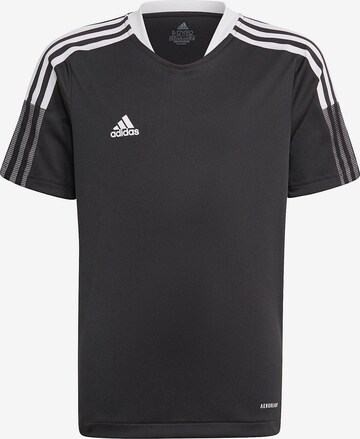 ADIDAS PERFORMANCE Functioneel shirt 'Tiro 21 ' in Zwart: voorkant