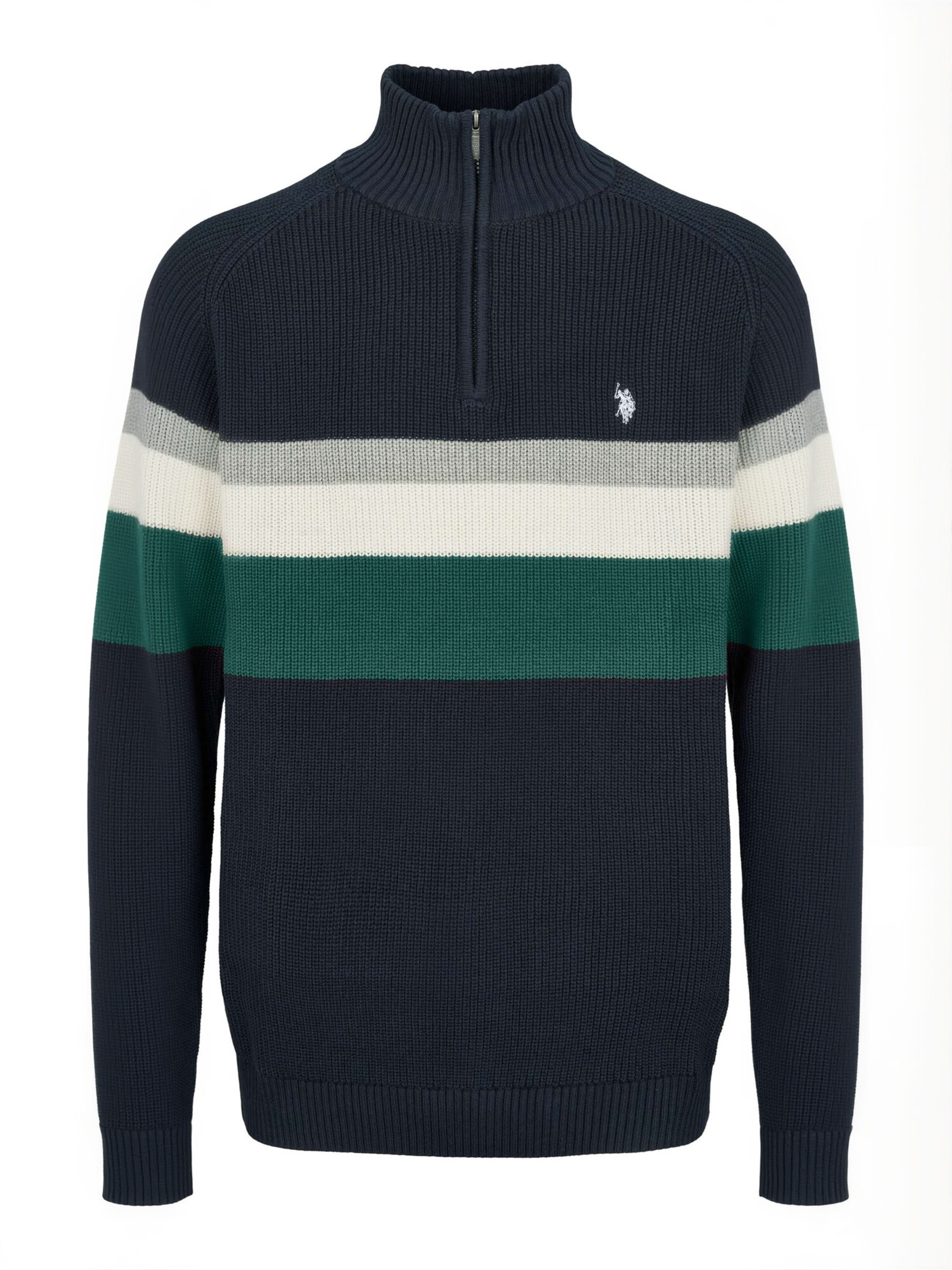 U.S. POLO ASSN. Pulóver ' UMRicco ' - zöld: elől