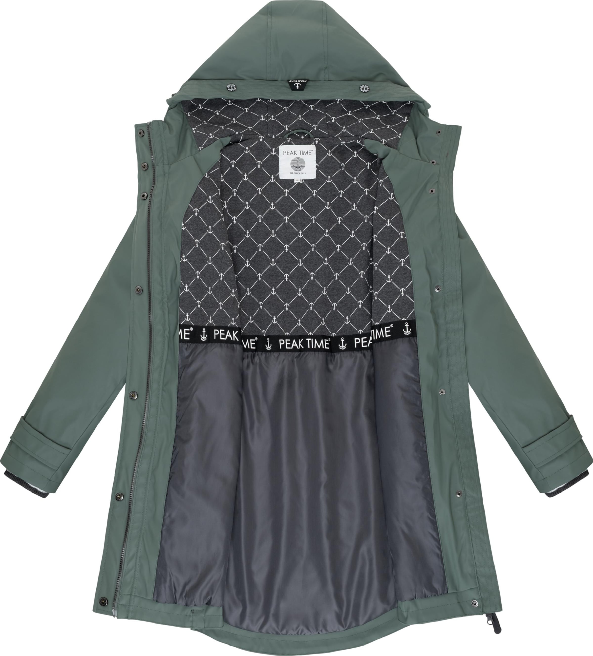Peak Time Regenjacke 'L60042' in Grün