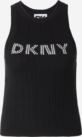 DKNY - Top de punto en negro: frente