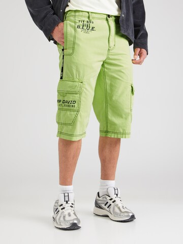 CAMP DAVID Regular Cargo Pants in Yellow: front