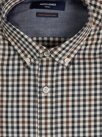 JACK & JONES Regular fit Overhemd in Bruin