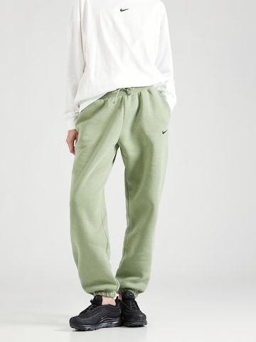 Nike Sportswear Tapered Pants 'PHOENIX FLEECE' in Green: front