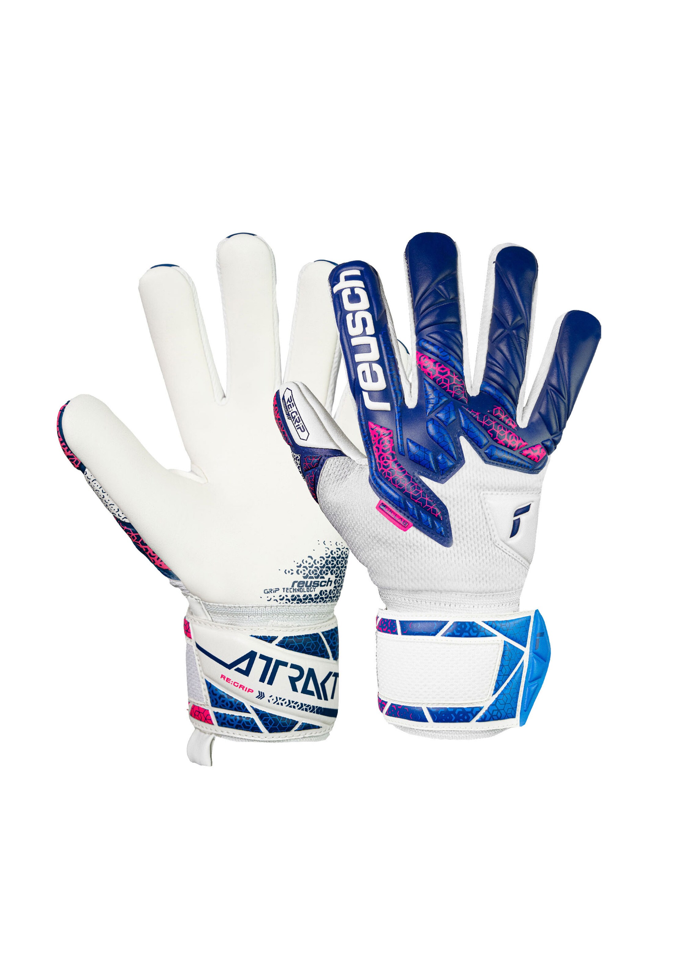 REUSCH Sports gloves 'Attrakt RE:GRIP NC Junior' in Purple: front
