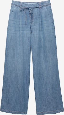 Pull&Bear Wide Leg Farkut värissä sininen: etupuoli